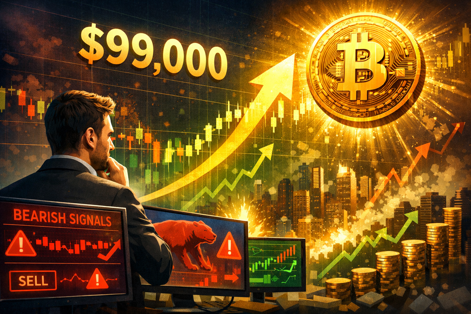 Crypto analyst predicts Bitcoin rally above $99,000 despite bearish indicators